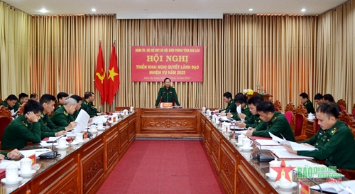 Đảng ủy, Bộ Chỉ huy Bộ đội Biên phòng Đắk Lắk triển khai Nghị quyết lãnh đạo nhiệm vụ năm 2023